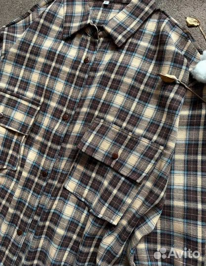 Рубашка в клетку женская