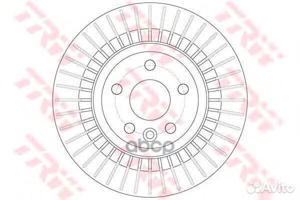 Диск тормозной задний volvo XC60 09- (302мм) DF