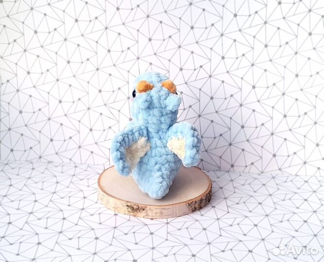 Игрушка дракон, дракончик, вязаная игрушка