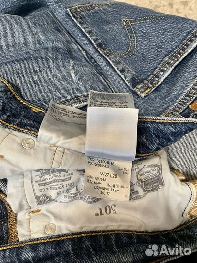 Женские джинсы levis 501 27