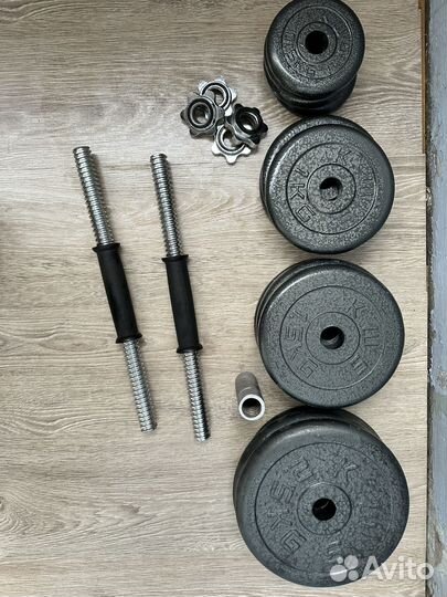 Гантели трансформер в штангу