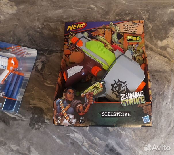 Бластеры Nerf Sidestrike и Elite Triad новые
