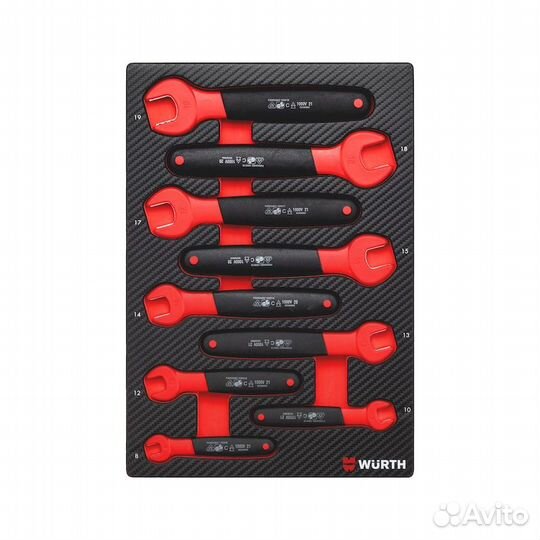 Ключи диэлектрические VDE. Wurth, 9 шт
