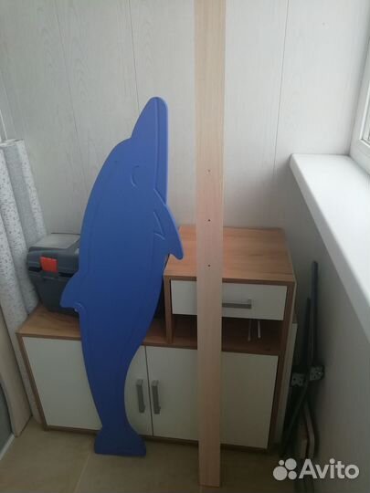 Детская кровать дельфин с матрасом