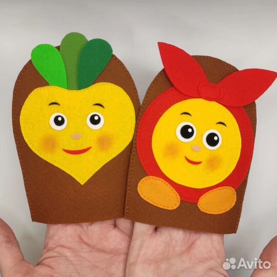 Игрушки-ладошки из фетра. Кукольный театр