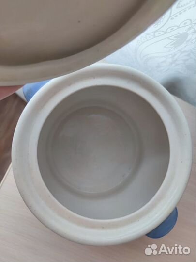 Суповница гжель в идеальном состоянии, без сколов