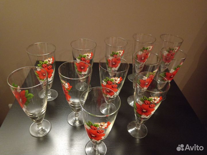 Фужеры, бокалы, стаканы СССР Bohemia Чехословакия