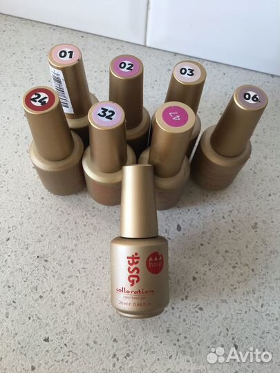 BSG цветная жесткая база для ногтей