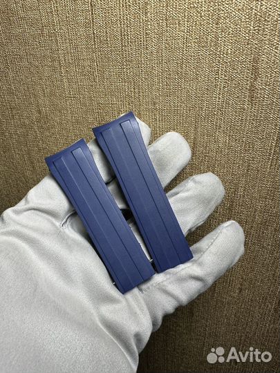 Каучук синий для Longines / mido 22мм без клипсы