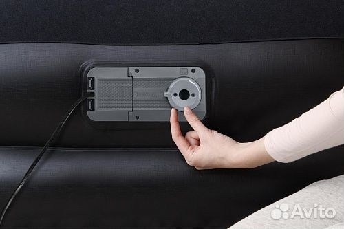 Кровать надувная 2-х ярусная 2 местная арт 42502