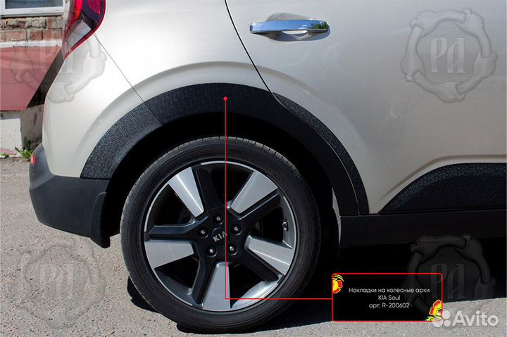 Накладки на арки Kia Soul 3 (19+) RA