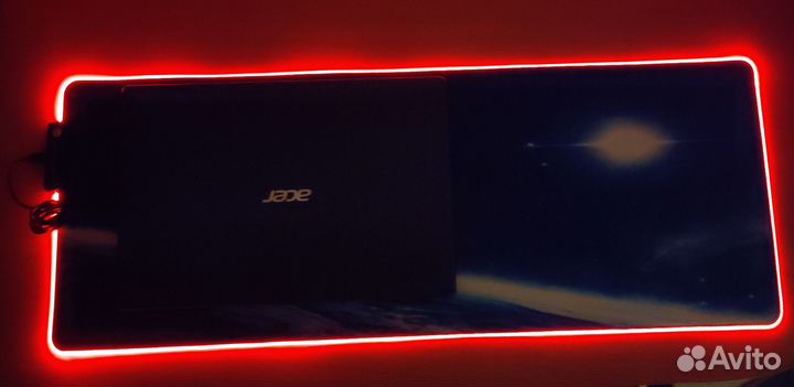 Игровой коврик для мыши большой с подсветкой