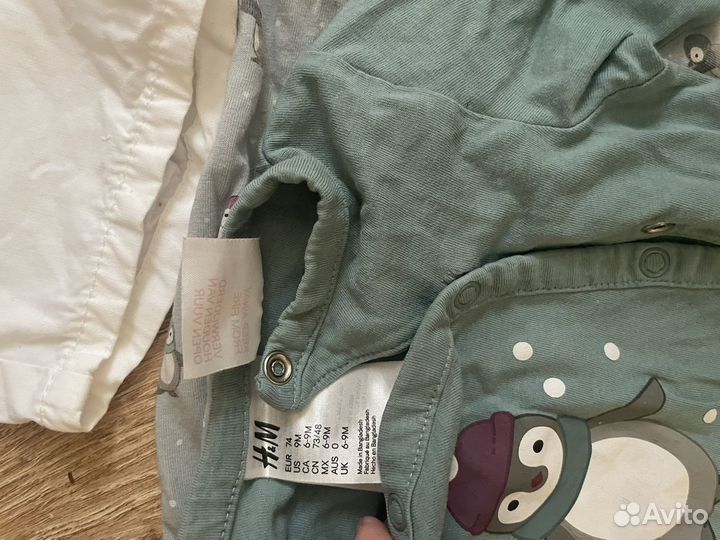 Детская одежда пакетом с 68 до 2 л. Zara, H&M