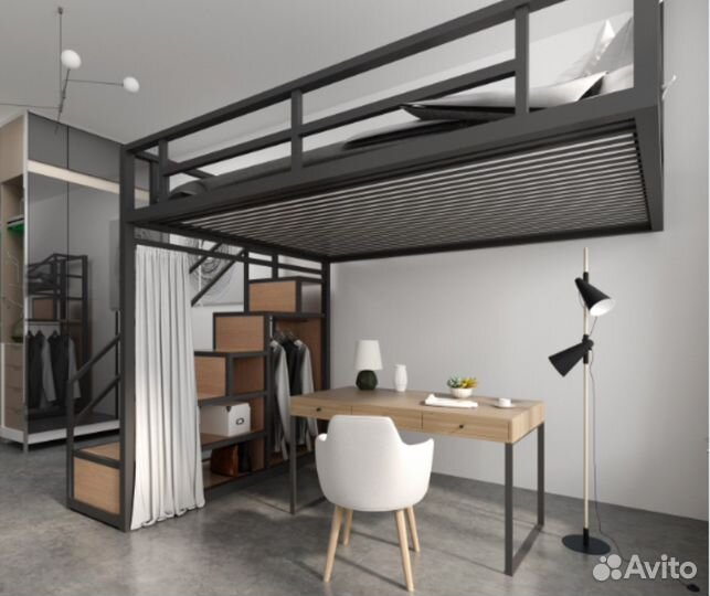 Изготовление дизанерских кроватей лофт на заказ