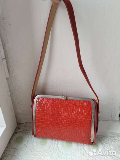 Сумка винтажная женская из итальянской соломки