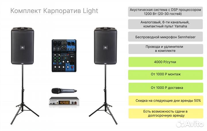 Аренда звукового оборудования