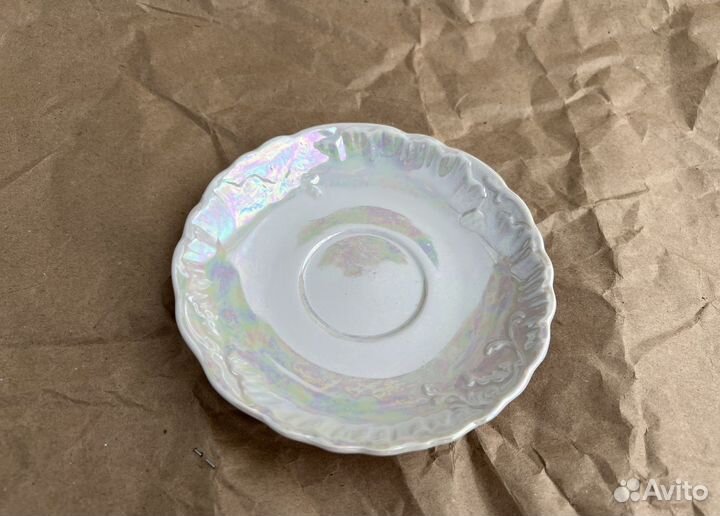 Идеальная подставка под украшения блюдце фарфор