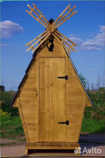 Дачный туалет деревянный Я090