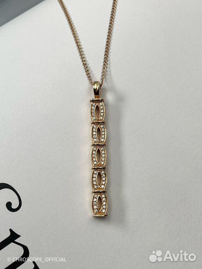 Золотая подвеска Franck Muller curvex link