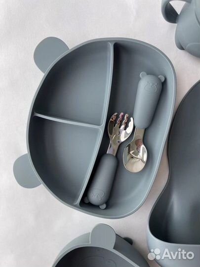 Набор силиконовой посуды для кормления