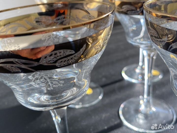 Фужеры bohemia. Богемия. Чешское стекло 80 гг