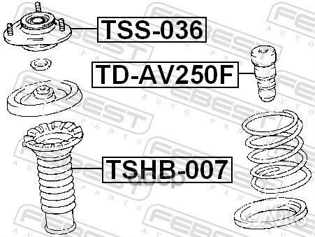 Опора амортизатора TSS-036 TSS-036 Febest