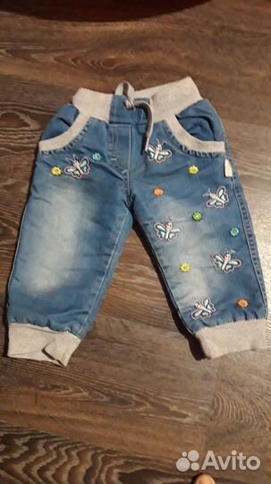 Джинсы для девочки 68-74 см