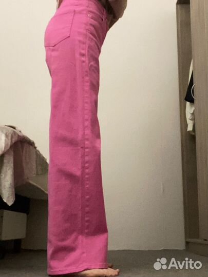 Джинсы розовые винтаж