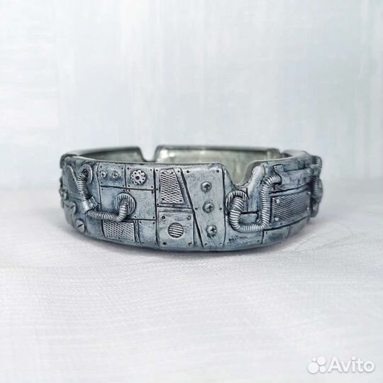 Посуда с декором из полимерной глины. Пепельница