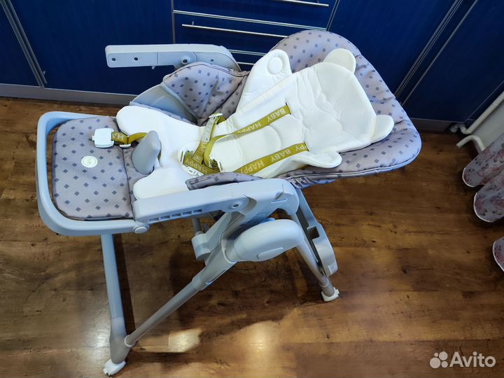 Стульчик для кормления Happy Baby William Pro Grey