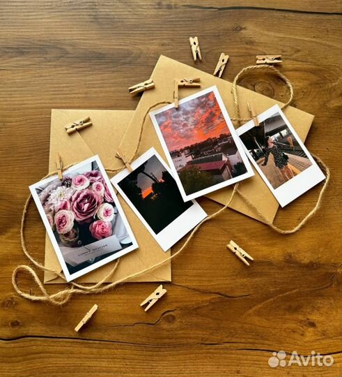 Онлайн печать фото в стиле Instax, Polaroid, обычн