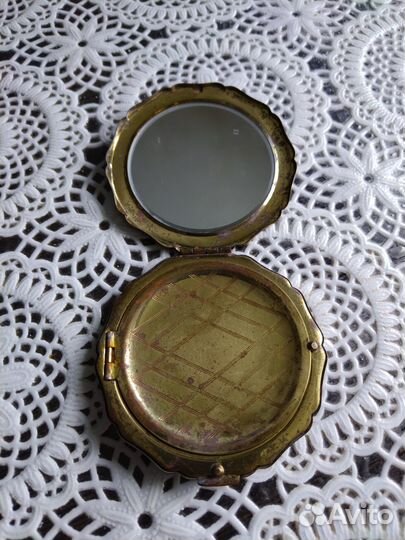 Пудреница СССР латунь