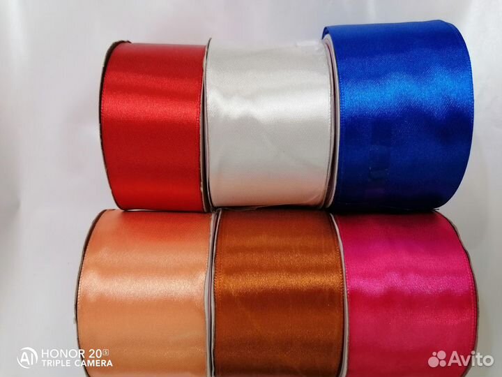 Ленты репсовые, атласные