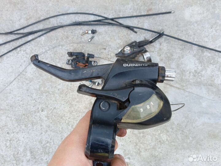 Два передних переключателя и передний суппорт