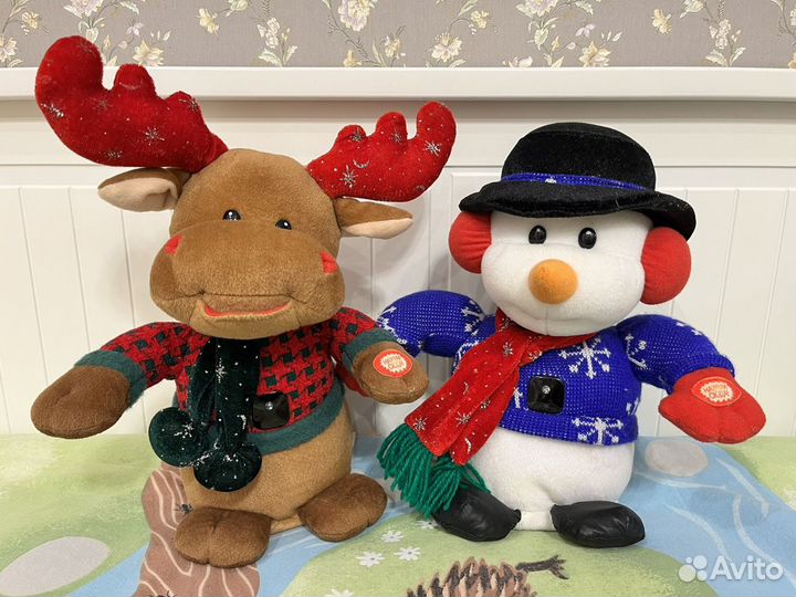 Mr. Christmas музыкальные игрушки снеговик и олень