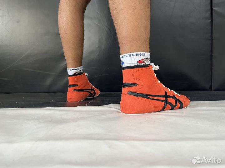 Борцовки asics tiger размеры/цвета/оранжевый