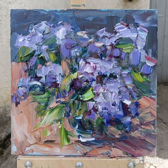 Сирень картина маслом