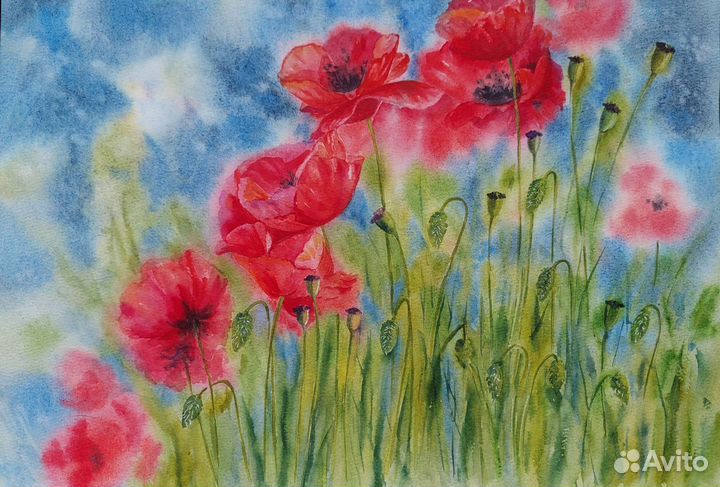 Картина акварельная