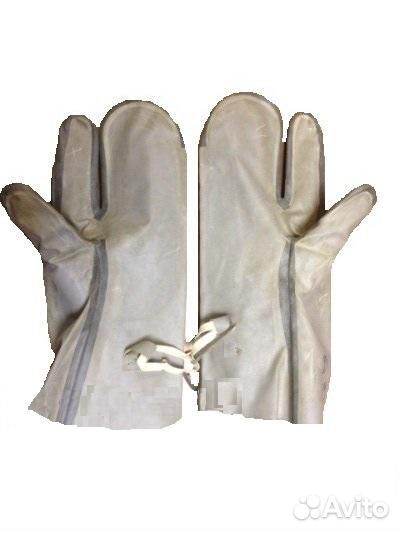 Перчатки трехпалые прорезиненные озк