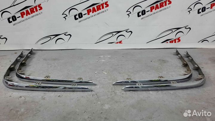 Левая хром накладка, на задний бампер Ниссан Теана