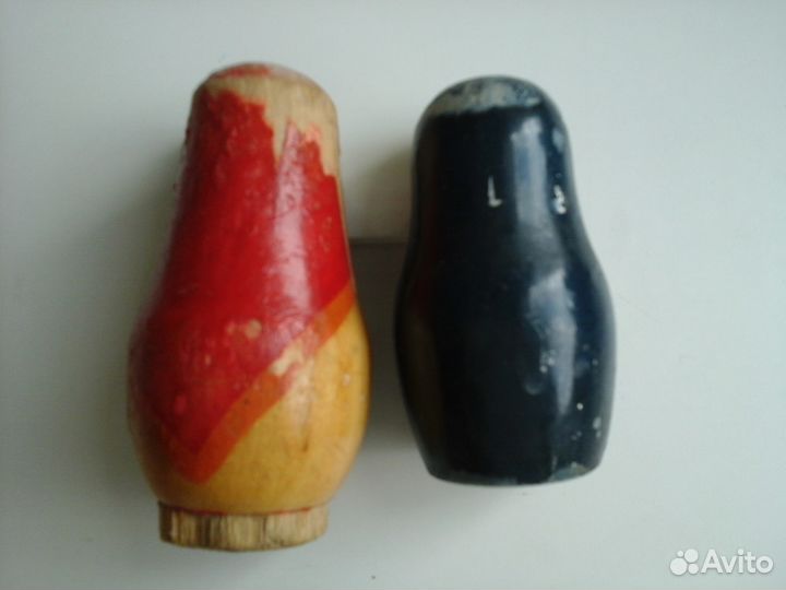 2 матрёшки СССР деревянные 7 и 8 см и др. сувениры