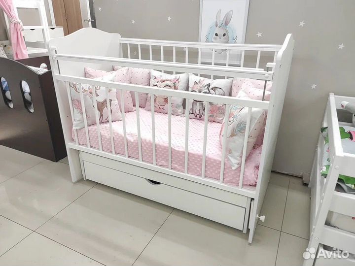 Детская кровать Рондо 120 х 60 лдсп