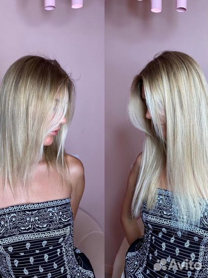 Наращивание волос модель