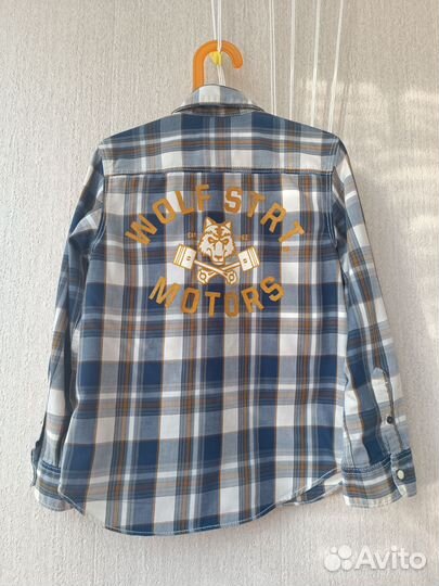 Рубашка logg H&M для мальчика 128 см, 7-8 лет