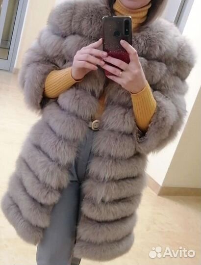 Шуба из песца