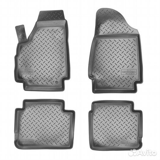 Коврик салона лада Niva Legend (21) 5 дверей полиуретан черный (4 предм.) norplast