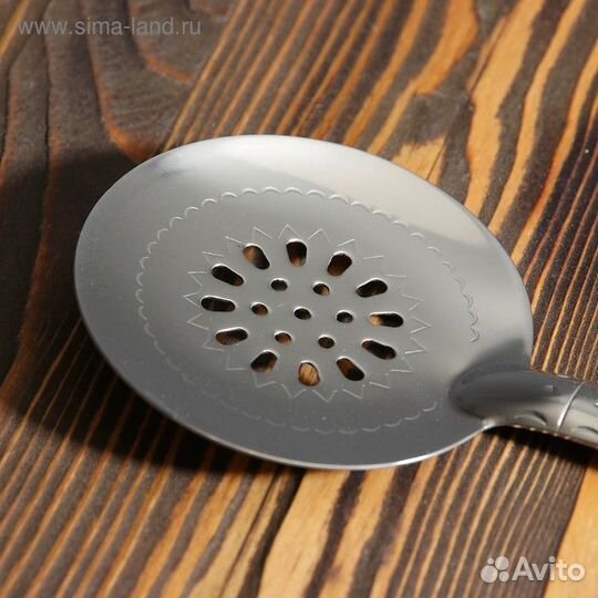 Шумовка для казана узбекская 40см, с деревянной ру