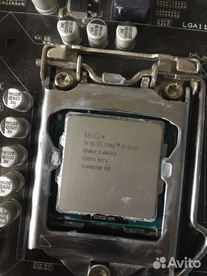 Материнская плата с процессором