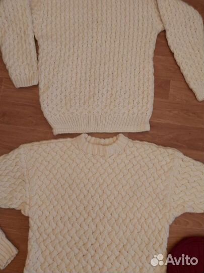 Свитер ручная вязка шерсть