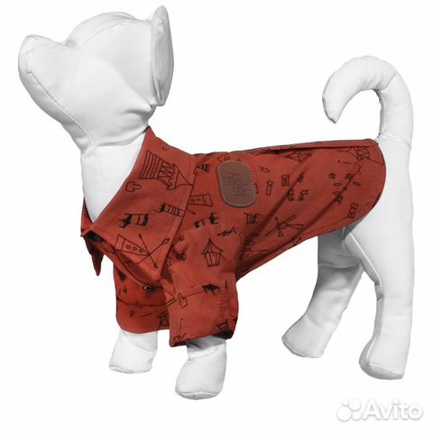Yami-Yami одежда рубашка для собак, кирпичная